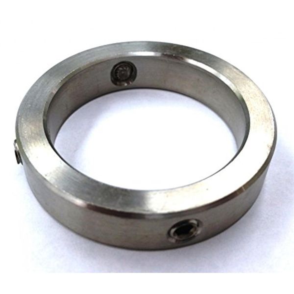 SC40, 2-1/2" Shaft Collar, Solid w/ 3 Set Screws, 304 Stainless Steel
