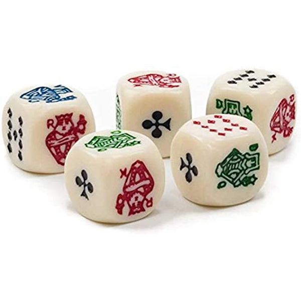 Poker dice - set of 10 - by Poker Chip Shop