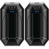 Black Hand Warmers USB Rechargeable - Use Separately or Attach Together