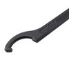 Lseqow C Type Spanner, Universal Coilover Spanner Chrome Vanadium Alloy Steel Wrench Adjustable C Spanner Tool Hook Shock Absorber, 45-52mm, Black
