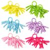 12 Pack Colorful School Hair Bobble Uniform Bobbles,Girls Streamer Hair Bobbles Curly Ribbon Bobbles Hair Bands for Girls School Hair Accessories(Sky Blue,Green,Yellow,Red,Purple)