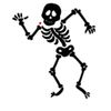 Generic Dancing Skeleton Window Decal/Sticker Car Caravan, (Blue)