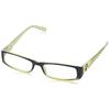 Dog Bone Readers Rectangular Reading Glasses, Green, 132mm + 2.75