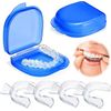 Custom Tray, Whitening Kit, 4 Mouthguards for Bruxizing, Plasticity Guard with Storage Box