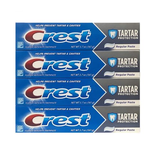 Crest Tartar Protection, Regular Paste, 5.7 ounces (Pack of 4)
