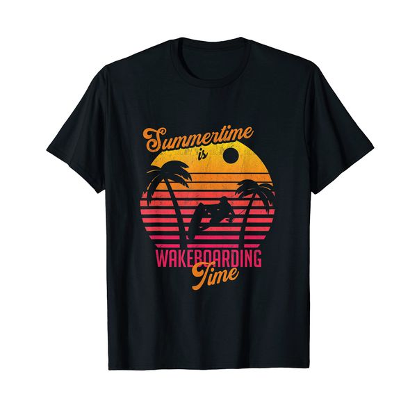 Summertime Is Wakeboarding Time Wakeboard Wakeboarding T-Shirt