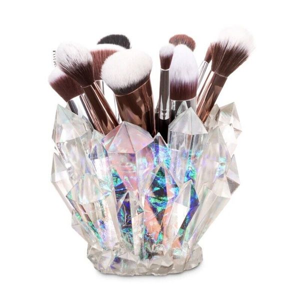 Wicked Vanity Beauty Original Design Crystal Makeup Brush Holder Clear