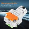 Momentary Push Button Switch, Akozon Reset Flat Head Push Button Momentary Switch 22mm Mount LAY37-11BN Green