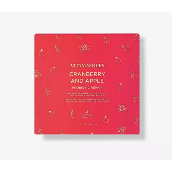VITAMASQUES Cranberry and Apple Probiotic Repair Sheet Face Masks