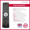 Replacement TV Remote Control For Toshiba 26C3030D 26C3030DB