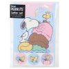 Snoopy [Letter Set] Die Cut Letter Set/Ice Cream Peanuts
