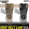 LayLax CQC Holster, Attachment, Drop Belt Loop, Black, Polymer Holster, One-Touch On/Off, Angle Adjustment