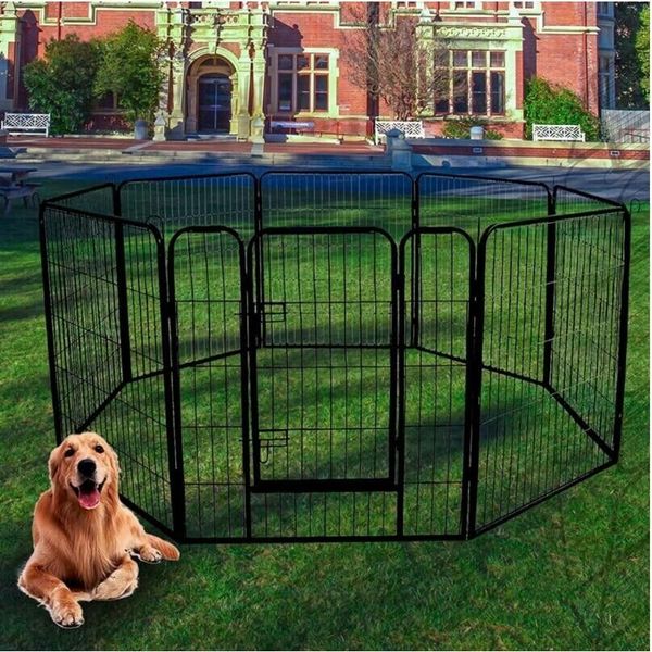 Heavy Duty Pet Exercise Pen for Puppy/Rabbit Portable Playpen 31.5"*39.4"*8pcs