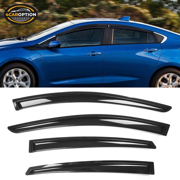 Fits 16-19 Chevrolet Volt Hatchback Window Visors Rain Sun Guard Vent 4PCS Set