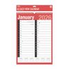 2026 A3 Extra Wide 2 Column Month To View Spiral Bound Wall Planner Calendar