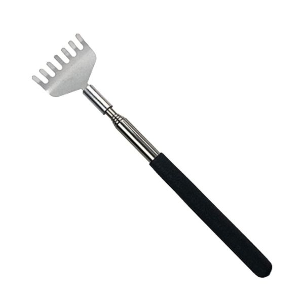 FYACCD Rückenkratzer, Edelstahl Teleskop Rücken Kratzer, Teleskop Rückenkratzer, Back Scratcher, von 20cm bis 68cm ausziehbar, für Haus, Reise und Büro