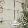 White Bird Feeder Dish Hanging Bird Dish Seed Feeder Easter Spring Gardening Gift