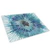 Retro Teal Blue Cool Glass Chopping Board Kitchen Worktop Saver Protector