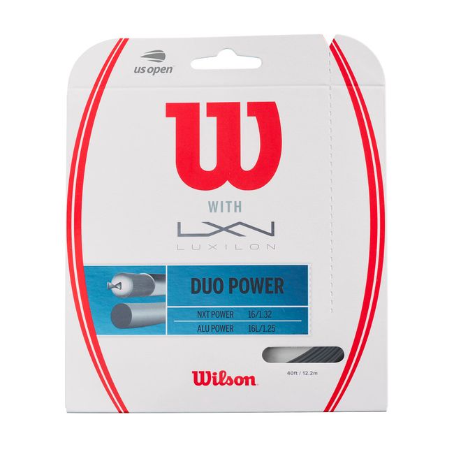 Wilson(ウイルソン) テニス ストリング ガット DUO POWER(デュオ・パワー) シルバー/ナチュラル WRZ949710 ウィルソン