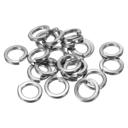 PATIKIL M12 Split Lock Washers 25pcs 12mm Inner Diameter 18.8mm OD 304 Stainless Steel Spring Lock Washers Elastic Gasket for Screw Bolts Silver Tone