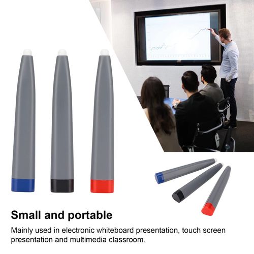 Touch Screen Pen Set, 3pcs Whiteboard Optical Pens Interactive Whiteboard Pen Infrared Tablet Pens for Smartboards Electronic Whiteboard Touch Screen Multimedia