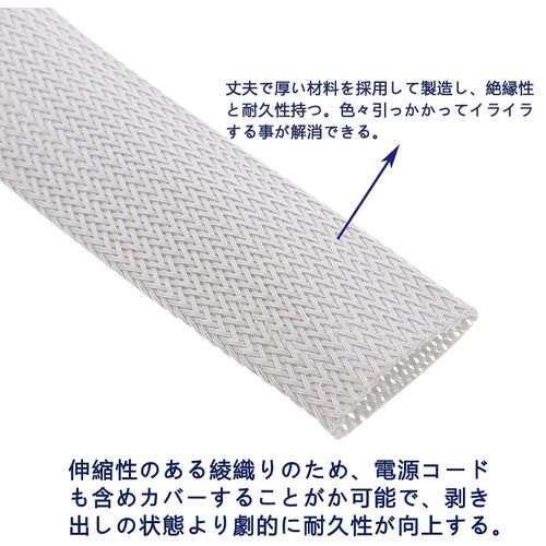 Ligefoy Dust Collection Hose Cover, Inner Diameter 11.0 ft (28 Φ5 m), Dust Collector Hose Cover, For High Koki, Dust Collector, Thick Material, Full Hose Coverage, Cable Ties Included