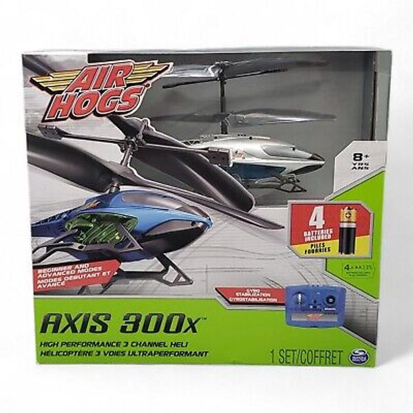 Spin Master Air Hogs Axis 300x RC Helicopter 3 Channel Gyro Includes Batteries