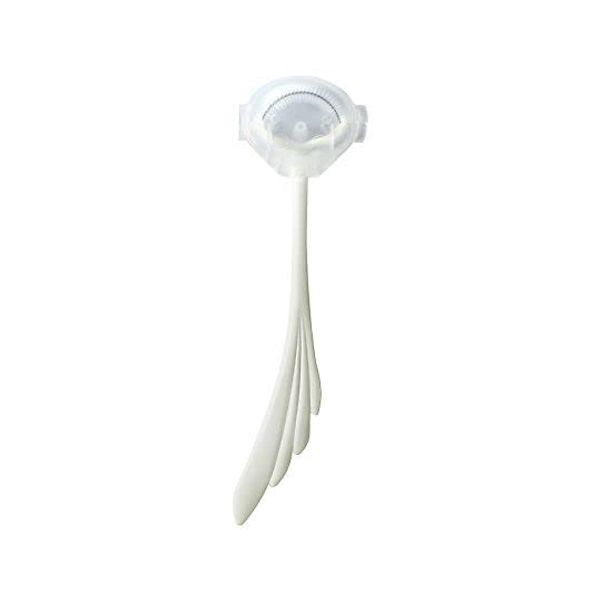 0-2255-04 Tongue Brush White with Case