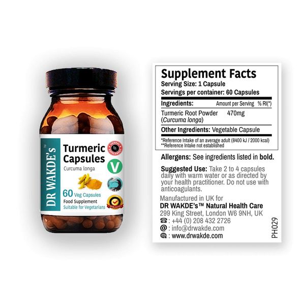 Turmeric Capsules (Curcuma Longa)