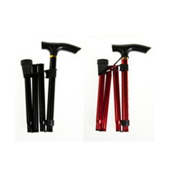 Aluminium Walking Stick Folding Walking Stick Red or Black