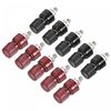 uxcell Terminal Binding Post Amplifier Terminal Connector Jack Speakers, Black, Red, 5 Sets