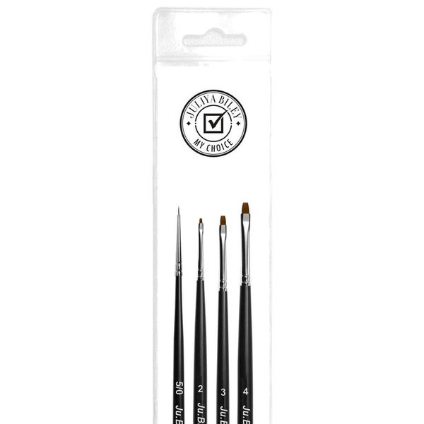 Ju.Bilej No.4 Flat Brush Mini Set