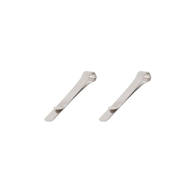 Slip On Stainless Steel Clasp, Small, Set of 2, DAS-1201 Clips, Simple, Documents, Organization, Office, Supplies, Stainless Steel