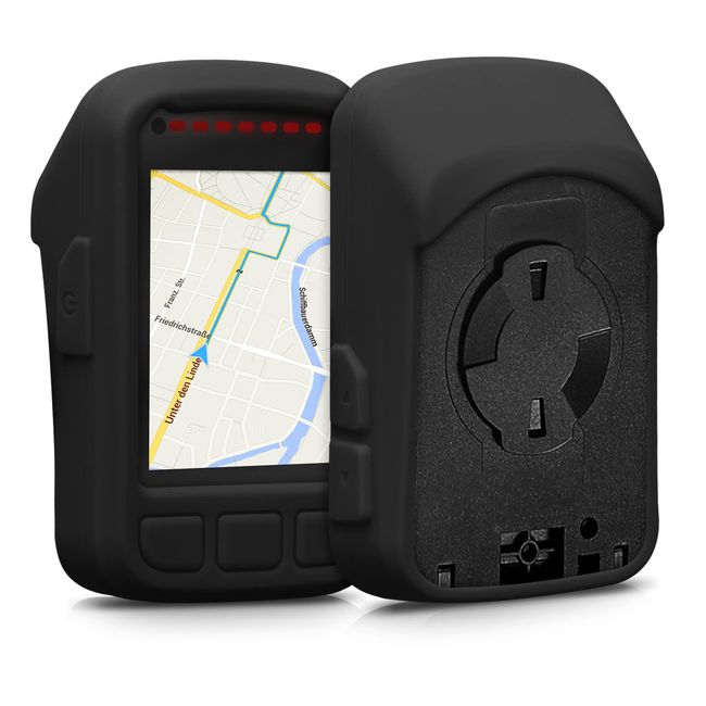 kwmobile Hülle kompatibel mit Wahoo Elemnt Bolt V2 - Silikon GPS Fahrrad Case Schutzhülle - in Schwarz