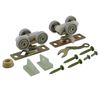 Ball-Bearing Pocket Door Roller Hardware, 1-inch Wheels