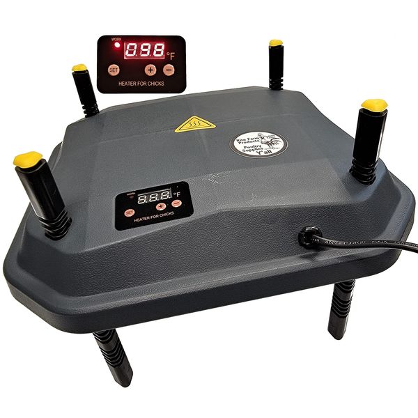 Rite Farm Products 12"x12" Chick BROODER Heating Plate 22-WATTS Digital Heat Temperature Adjustable