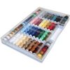 Alzetta Assortment of 64 Coloured Threads (100% Polyester, Suitable for Sewing Machine)