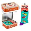 DRW Sushi-Socken in Metallbox, Türkis, Einheitsgröße