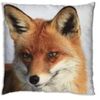 Bibania LARGE FOX FACE CUSHION 45cm X 45cm STUNNING DESIGN