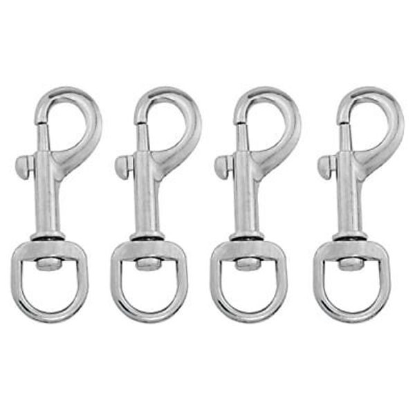 4 Pack Swivel Bolt Snap Hooks for Flag Poles Dog Cat Leashes Keychains