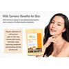 Herbs Botanica Wild Turmeric Powder For Face Reduces Acne, Face Mask, Dark Spots, Hyperpigmentation, Smooth Skin, Improves Skin Tone, Anti Aging, Exfoliator| Amba Haldi Powder | Kasturi Manjal | Kasturi Turmeric | Aromatic Turmeric 150 Gms / 5.30 oz