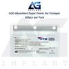 5 Dental Absorbent Cotton Paper Points For Protaper 100pcs/Pack Fast Drying Lab