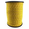 8mm Yellow With Red Fleck Polypropylene Braided Poly Rope Cord x 50 Metre Strong String