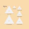 Triangle Quilting Templates Set, 6 Pieces, Includes Sizes 6",5" 4", 3", 2", 1", Clear Acrylic Precision Tools