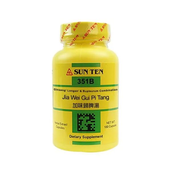Sun Ten Ginseng - Longan - & Bupleurum Combination 351B - 100 Capsules