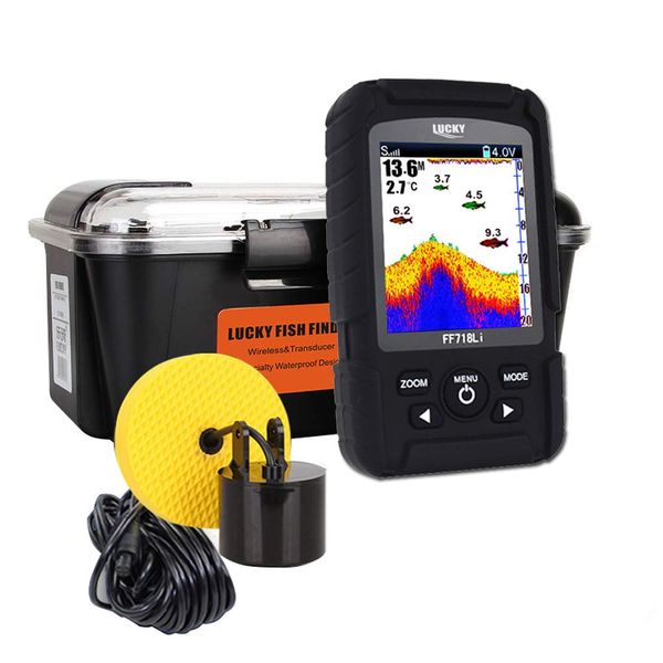 LUCKYLAKER Fish Finder, Waterproof, Portable, Fish Finder, Wired Sensor, Fish Finder, Japanese Operation Screen, Japanese Instruction Manual (English Language Not Guaranteed)