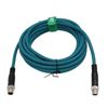 HangTon M12 8 Pole X-Coded to 8 Pin X-Coding Ethernet Cat7e Cable for Cognex Data Man 260 280 370 380 470 Barcode Reader Sensor Camera 3m