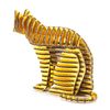 FLATS Cat Staircase Cat 110A Gold Cardboard Craft Kit