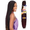 FreeTress Synthetic Hair Crochet Braid Medium Box Braids (4-Pack, 1B)