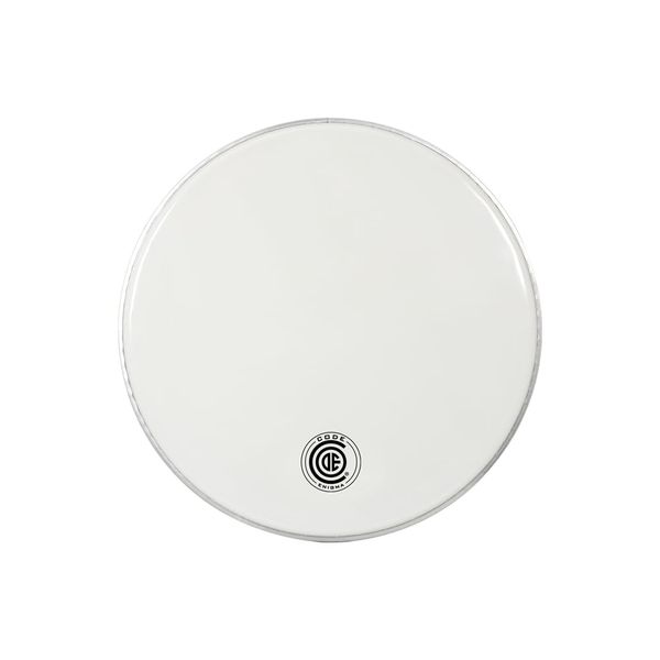 Code Enigma Series White 18" Bass Drumhead